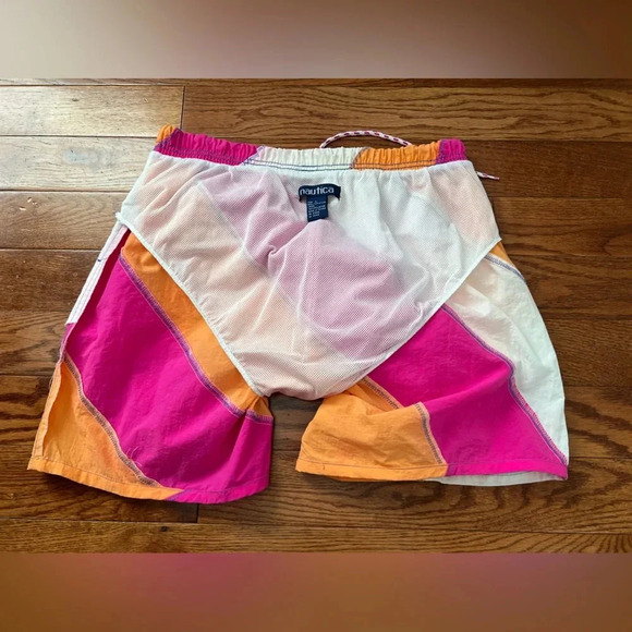 Vintage 90’s Nautica Men’s Swim Shorts Offshore Race Sz L - Picture 5 of 6